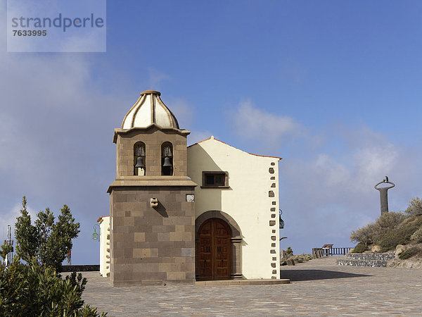 Kirche am Mirador de Igualero  La Gomera  Kanarische Inseln  Kanaren  Spanien  Europa