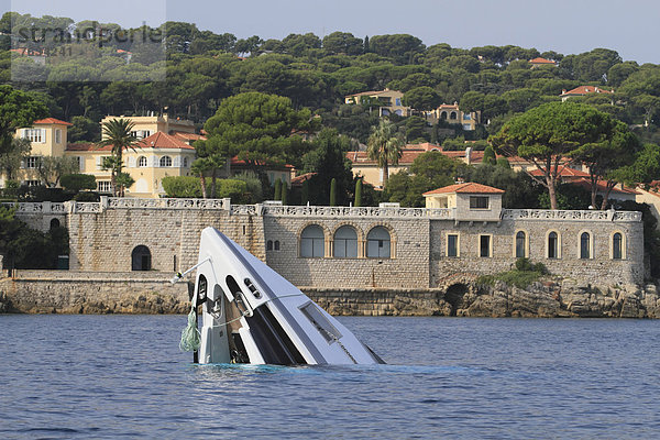 Wasser Frankreich Europa Mütze Yacht Unterricht sinken Vals