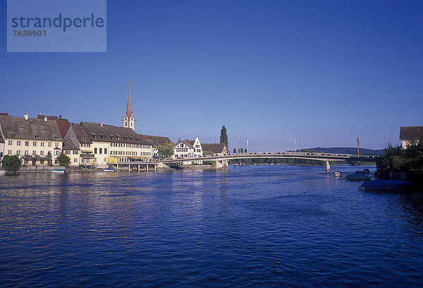 Europa  Stadt  Großstadt  Fluss  Platz  Schaffhausen  Stein am Rhein  Schweiz