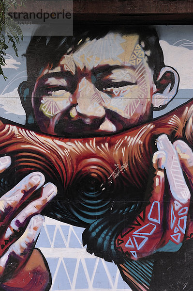 Mann  streichen  streicht  streichend  anstreichen  anstreichend  Wandbild  essen  essend  isst  Kanada  Ontario  Toronto