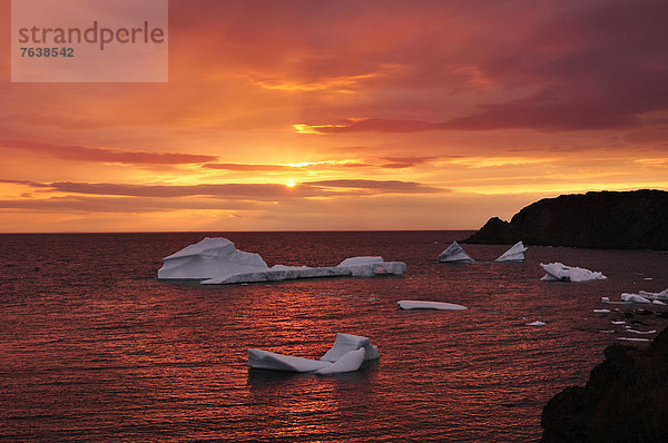 Eisberg  Abend  Eis  Natur  Neufundland  Twillingate  Kanada