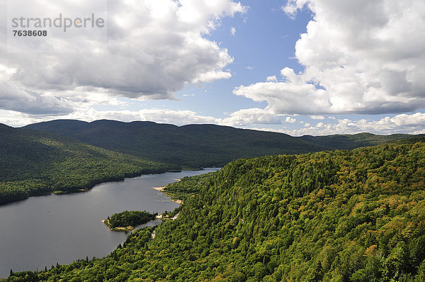 Nationalpark  Wolke  Baum  Landschaft  Schatten  Wald  See  Ignoranz  Luftbild  Mont-Tremblant  Quebec  Fernsehantenne  Kanada  Quebec