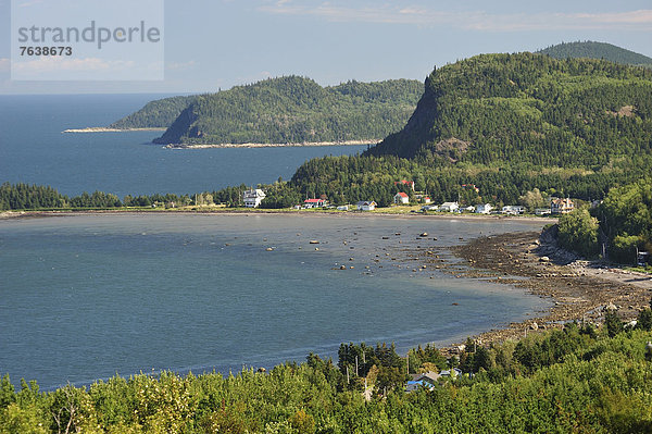 Wasserrand  Nationalpark  Panorama  Wasser  Sommer  Küste  Wald  Querformat  Kanada  Quebec