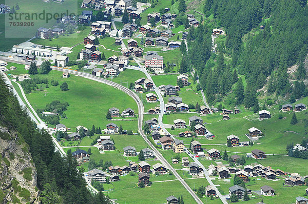 nahe  Berg  Sommer  schneiden  Tal  Dorf  Chalet  Ziehbrunnen  Brunnen  Gras  Jungvogel  schweizerisch  Zermatt