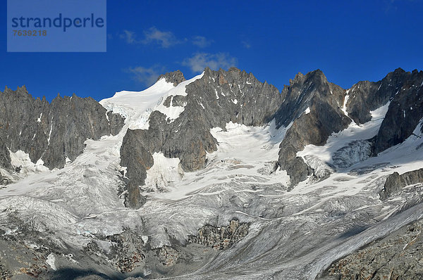 französisch  über  Alpen  Chamonix  Bergmassiv