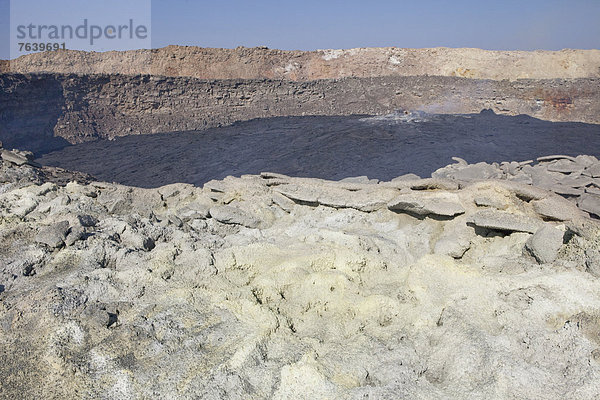 Berg  Natur  Vulkan  Lava  Krater  Afrika  Äthiopien