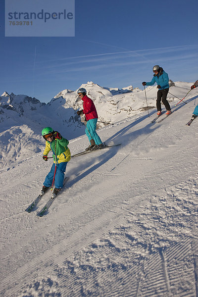 Europa  Berg  schnitzen  Skisport  Ski  Schweiz  Wintersport