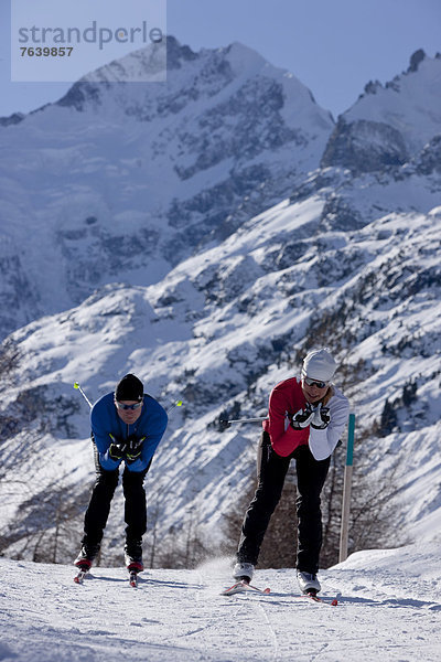 Winter Ski Langlaufski Kanton Graubünden Wintersport