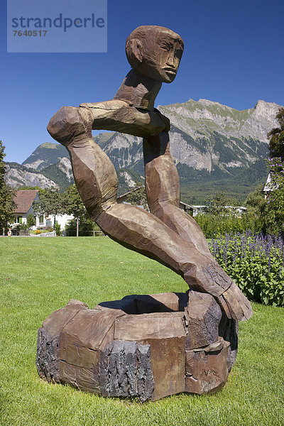 Europa Kunst Kultur Holz Geschicklichkeit Schweiz