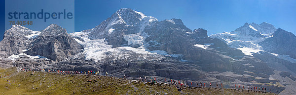Marathonlauf Marathon Marathons Panorama Europa Berg Sport rennen Alpen Eiger Bern Berner Oberland Mönch Schweiz