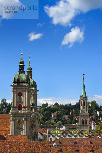 Europa Stadt Großstadt UNESCO-Welterbe Klosterkirche Schweiz