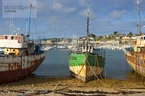 Schiffswrack  Hafen  Frankreich  Europa  Boot  Bretagne  Halbinsel