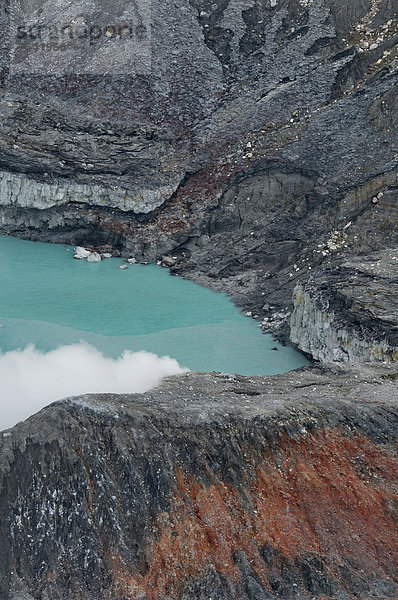 Nationalpark  Berg  Rauch  Wasserdampf  Vulkan  Lava  Mittelamerika  Krater  Costa Rica  Kratersee