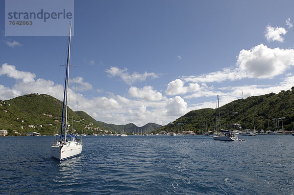 Boot  Meer  Insel  Karibik  Britische Jungferninseln  Tortola  Virgin Islands