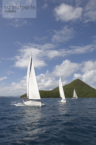 Segeln  Boot  Meer  Yacht  Insel  Karibik  Britische Jungferninseln  Tortola  Virgin Islands