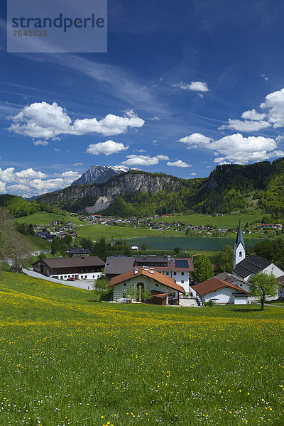 hoch  oben  Europa  Berg  Urlaub  ruhen  Wolke  Sommer  Ruhe  Himmel  See  Natur  Stille  Wiese  Sommerurlaub  Österreich  Platz  Rest  Überrest  Thiersee  Tourismus  Tirol