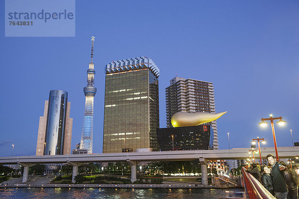 Gebäude  Tokyo  Hauptstadt  Fluss  Büro  Sumida  Asakusa  Honshu  Japan  Kanto