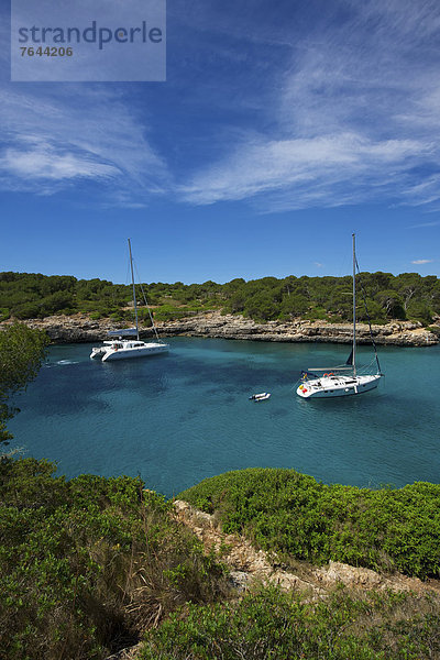 Außenaufnahme  Landschaftlich schön  landschaftlich reizvoll  Europa  Tag  Landschaft  Küste  niemand  Boot  Meer  Natur  Mallorca  Balearen  Balearische Inseln  Spanien