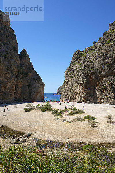 Außenaufnahme  Europa  Tag  Strand  Küste  niemand  Meer  Mallorca  Sandstrand  Balearen  Balearische Inseln  Spanien