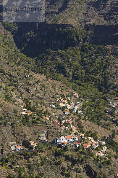 Außenaufnahme Baustelle Europa Tag Wohnhaus Gebäude niemand Architektur Kanaren Kanarische Inseln La Gomera Spanien Valle Gran Rey