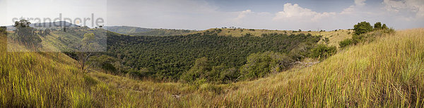 Ostafrika  Panorama  Landschaft  Vulkan  Krater  Rift Valley  Kenia  Afrika  Uganda
