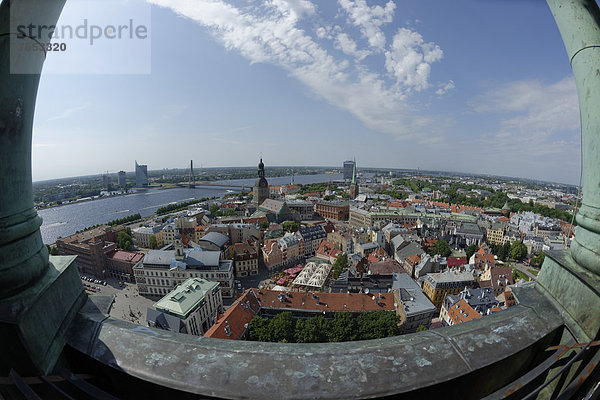 Stadtansicht Stadtansichten Europa Riga Hauptstadt Lettland