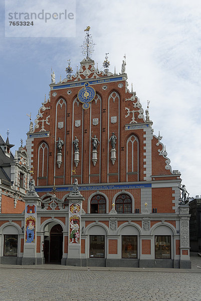 Europa Riga Hauptstadt Lettland Rathausplatz