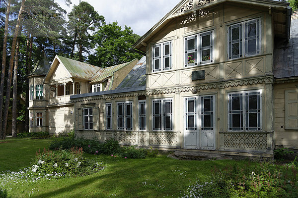 Europa Blockhaus Lettland Villa Holzhaus