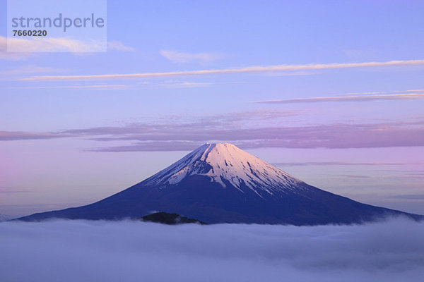 Morgen  Glut  Meer  Berg  Fuji