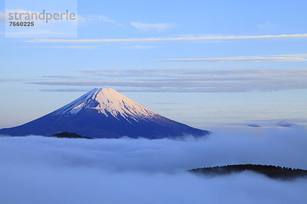 Morgen  Glut  Meer  Berg  Fuji