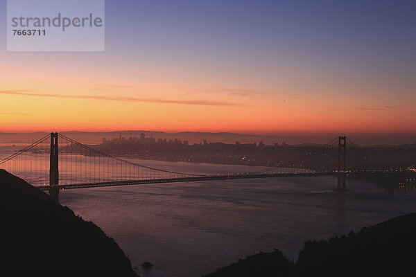 Sonnenuntergang Ansicht Golden Gate Bridge