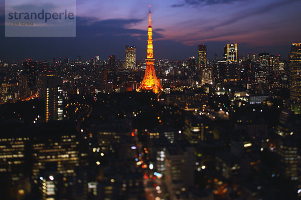 Stadtansicht  Stadtansichten  Nacht  Tokyo  Hauptstadt