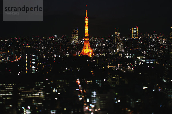 Stadtansicht  Stadtansichten  Nacht  Tokyo  Hauptstadt
