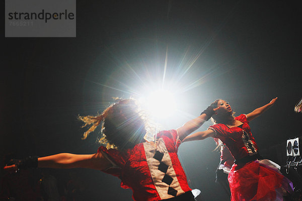 Dancers performing