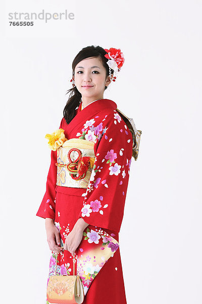 Pose  Mädchen  Kimono