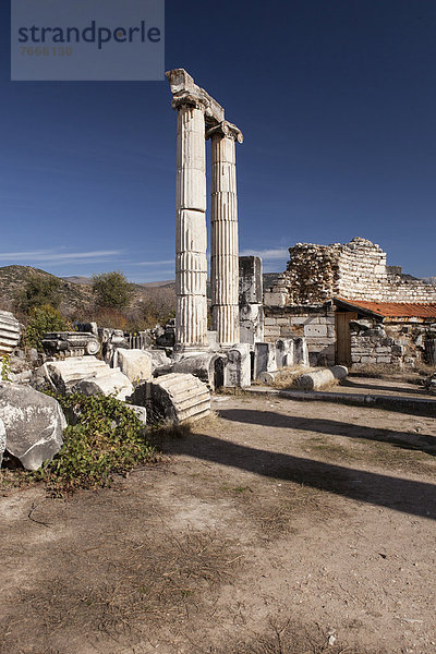 Ruinen der antiken Stadt Aphrodisias  heutige Stadt Geyre  Türkei