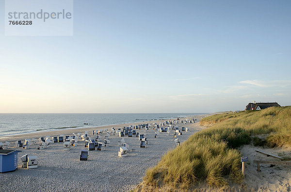 Abendstimmung am Strand von Kampen auf Sylt