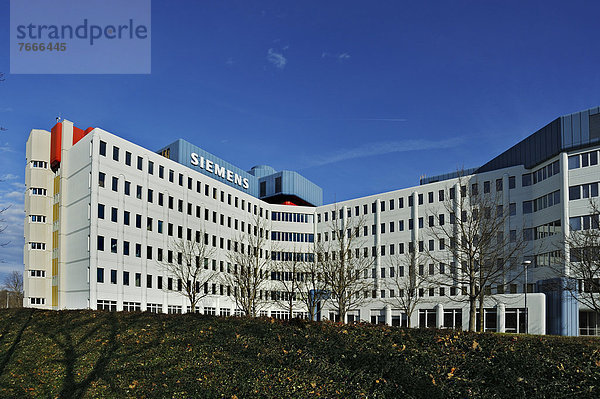Siemens-Gebäude in der Satellitenstadt Neuperlach  München  Bayern  Deutschland  Europa  ÖffentlicherGrund