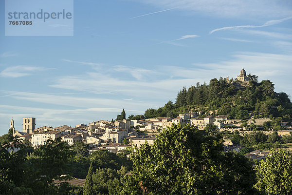 Zitadelle Notre Dame  Forcalquier  Provence  Alpes-de-Haute-Provence  Frankreich  Europa