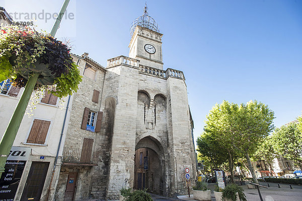 Porte de Soubeyran  Stadttor  Manosque  Provence  Provence-Alpes-Cote  Frankreich  Europa