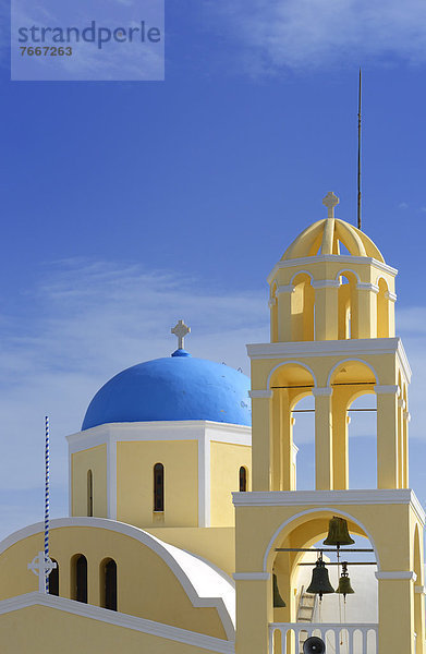 Kirche ¡gios GeÛrgios  OÌa  Santorin  Kykladen  griechische Insel  Griechenland  Europa