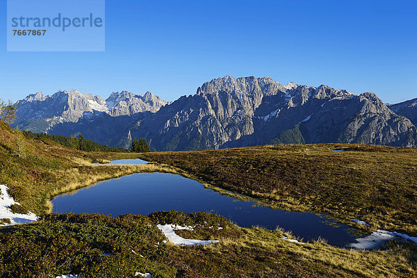 Bergsee auf dem Hochstein  Defregger-Gruppe  Karnische Dolomiten  Oberlienz  Pustertal  Osttirol  Österreich  Europa