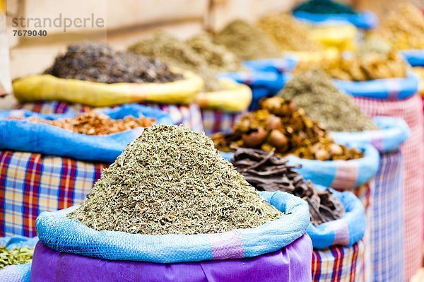 Nordafrika  bunt  Gewürz  Marrakesch  Afrika  Marokko