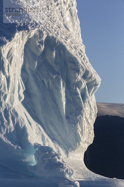 Grounded icebergs  Rode O (Red Island)  Scoresbysund  Northeast Greenland  Polar Regions