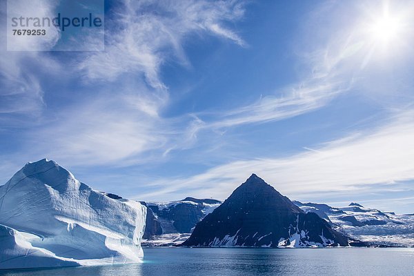 Huge iceberg  Scoresbysund  Northeast Greenland  Polar Regions