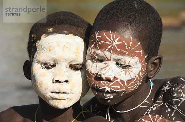 Portrait  Junge - Person  2  Gemälde  Bild  Afrika  Äthiopien