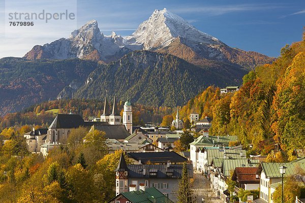 Europa  Berg  über  Ansicht  Bayern  Berchtesgaden  Deutschland