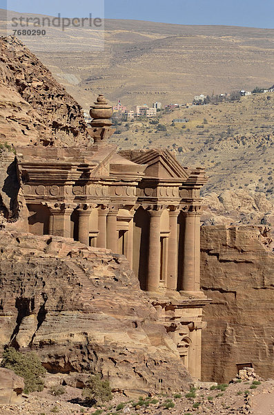 Jordan  Petra archeological site  Ed Deir monastery                                                                                                                                                     