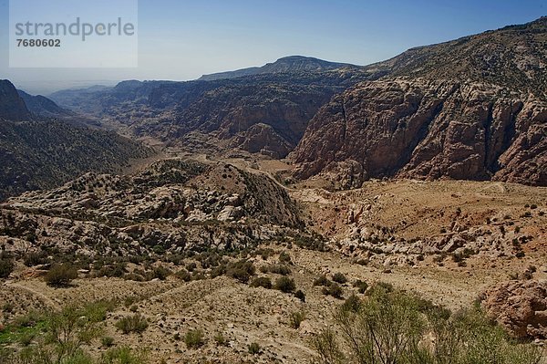 Jordan  wadi Dana reserve  the canyon                                                                                                                                                                   