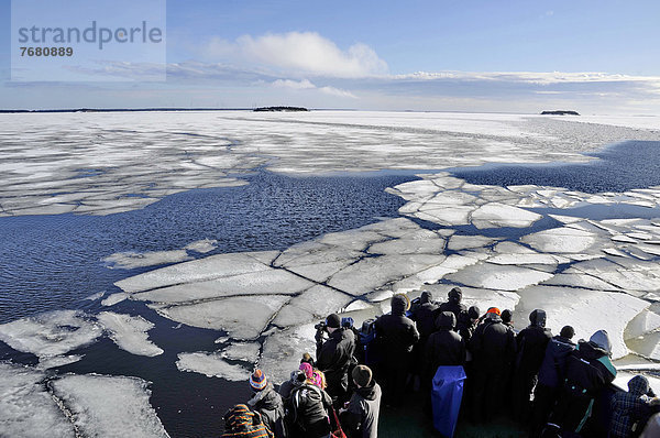 Europa  Mensch  Menschen  Schiff  Piteälven  Eisbrecher  Schweden